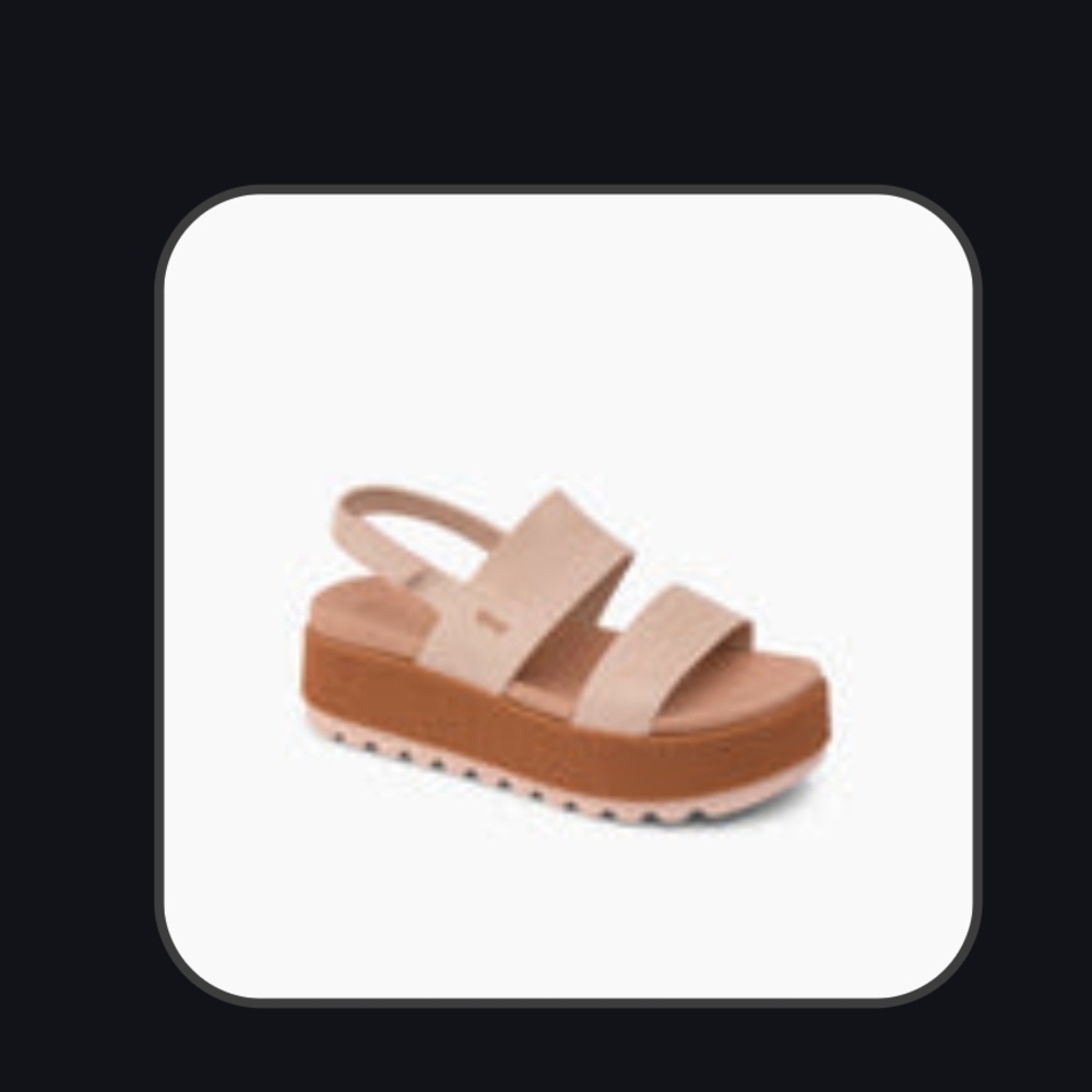 Reef Women's Tan Platform Sandals